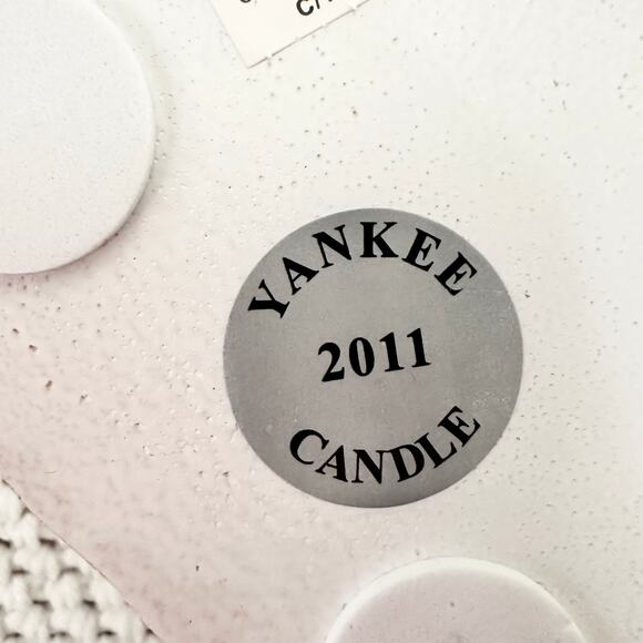 Yankee Candle Jar Candle Base Matching Topper 2011 Snowman Winter Holiday Scene - Picture 7 of 10